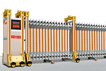 鋁合金伸縮門金錢門H-301